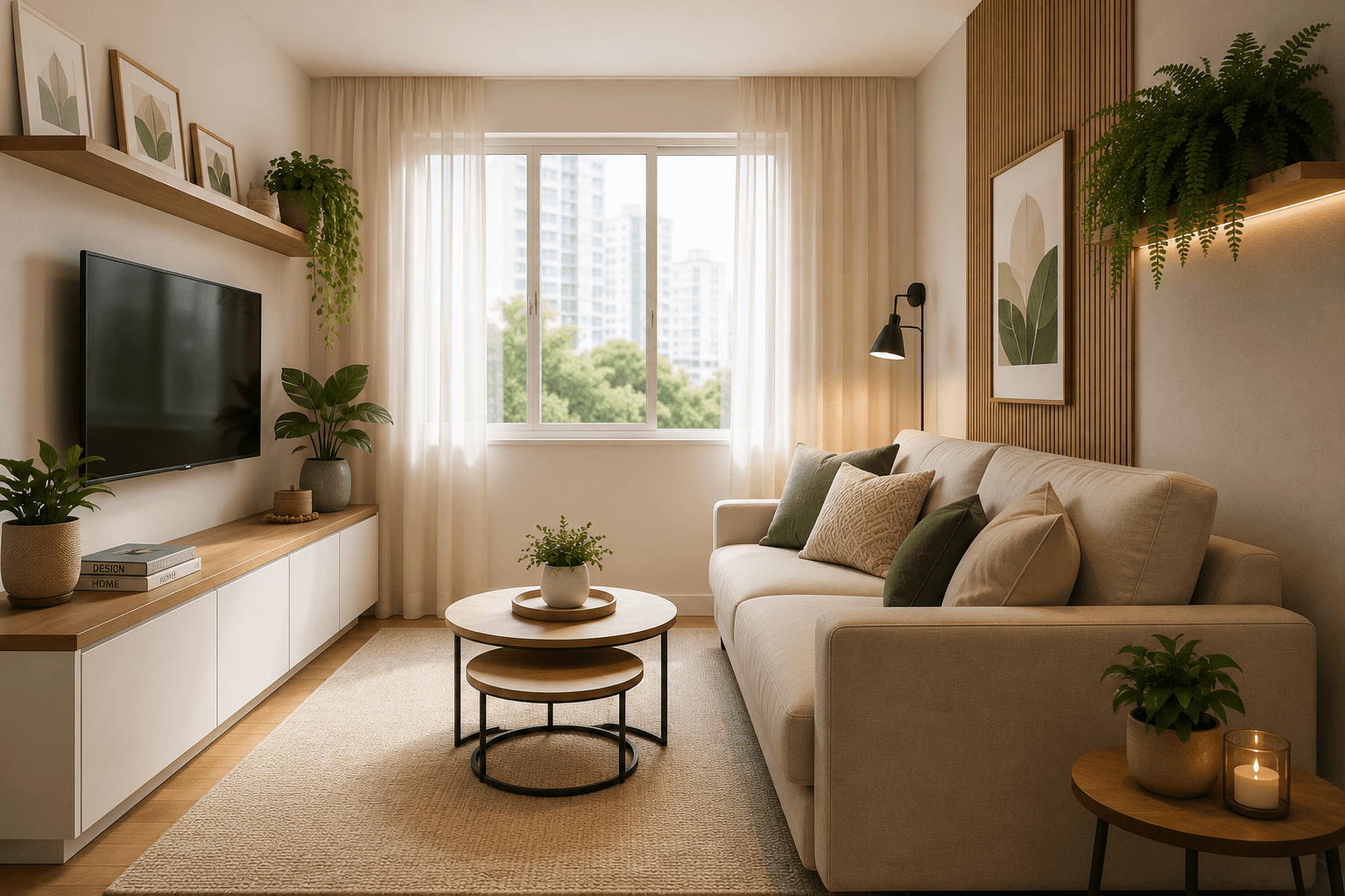 Decoração de sala pequena: 15 ideias para ampliar o ambiente sem gastar muito