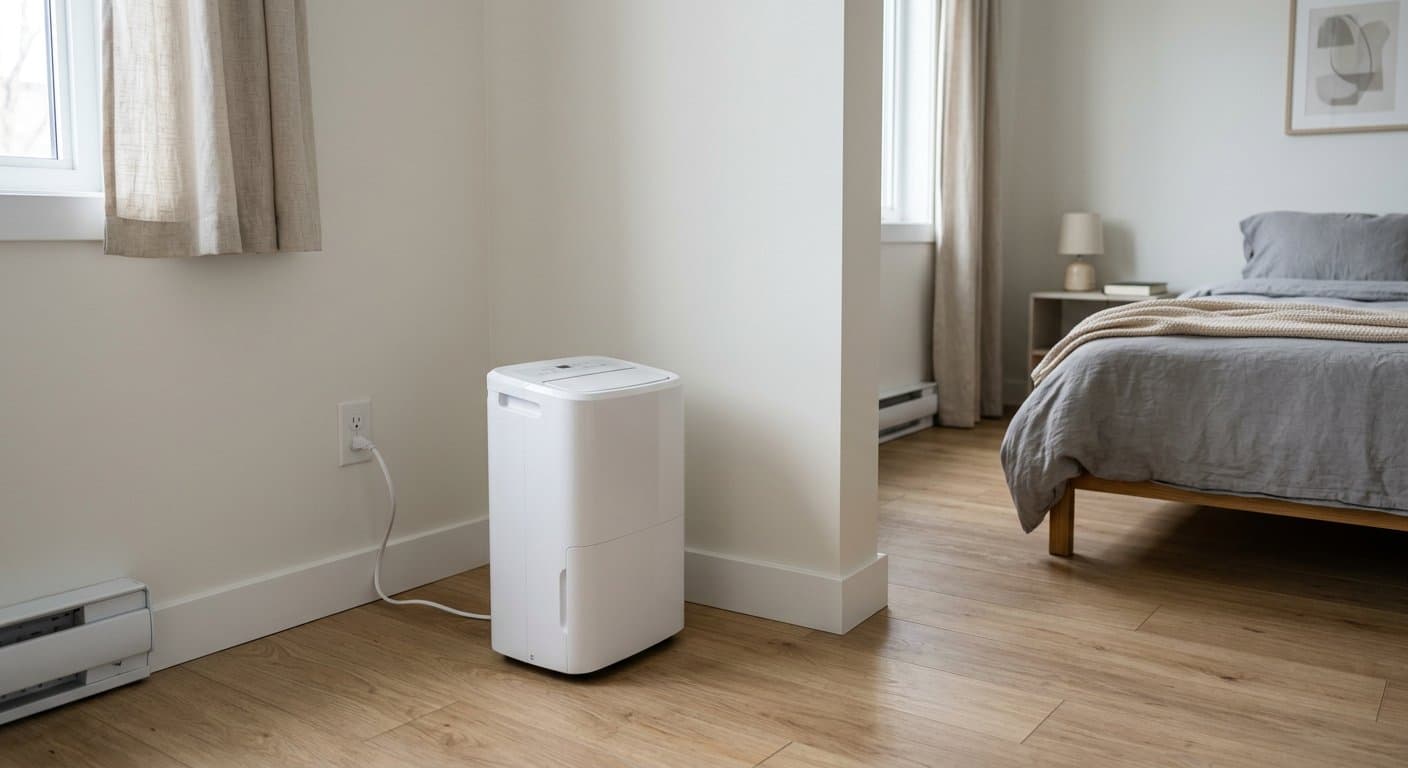Desumidificador para quarto: litros por dia, ruído e o que o aparelho não seca