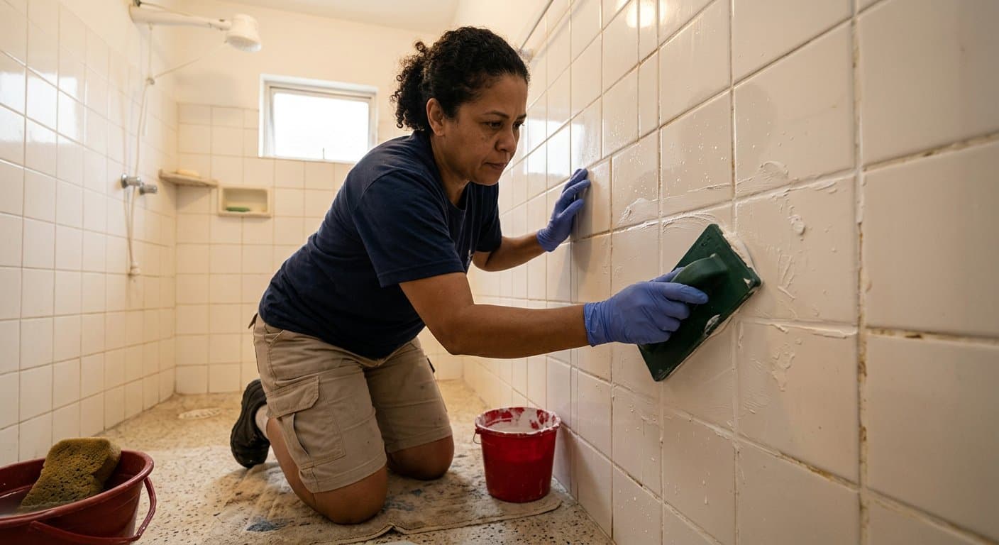 Como rejuntar azulejo do box: tirar o velho, a pasta certa e as 48 horas