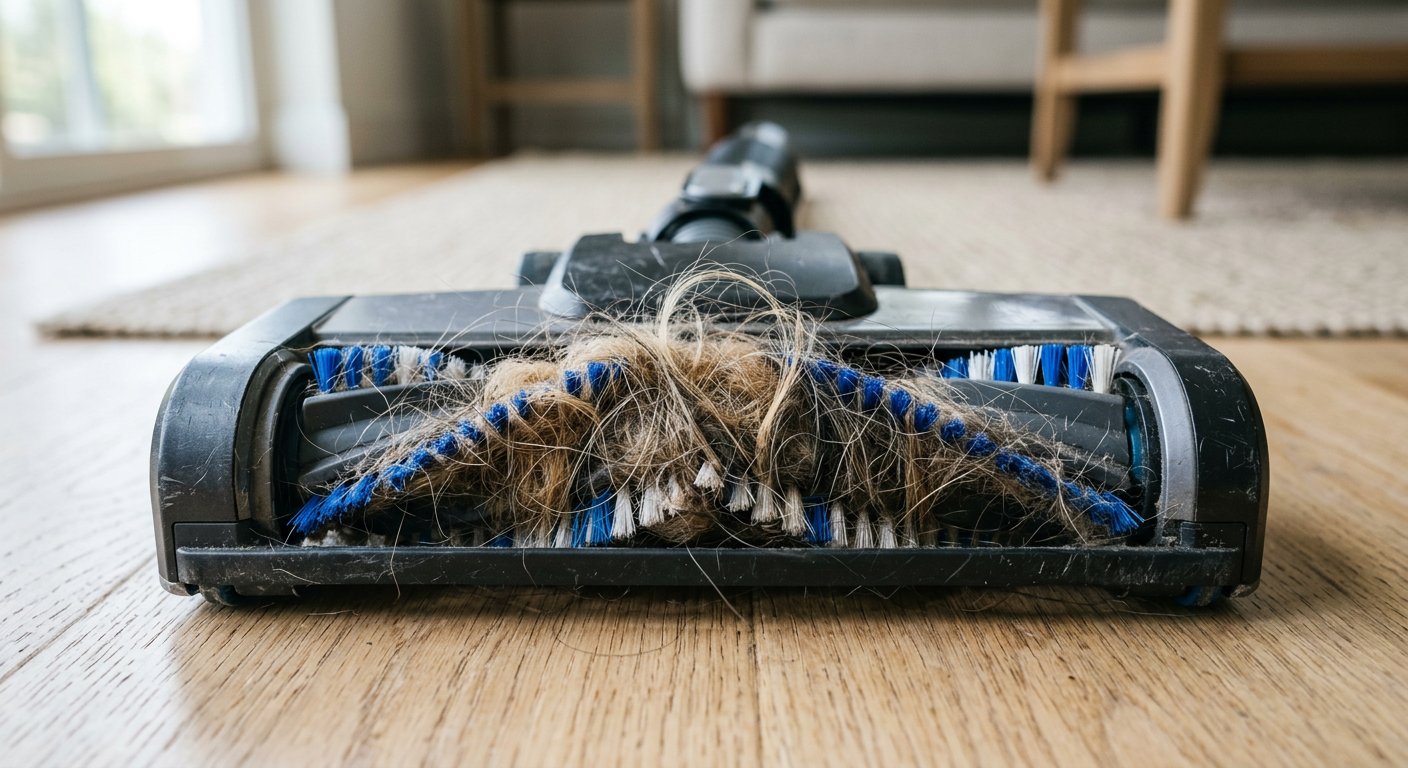 Escova rotativa enrolada de pelo